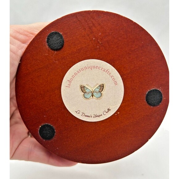 Nutcracker 5" Waterless Snow Globe~Glass Dome w Wood Base~ Christmas Decoration - Picture 5 of 8